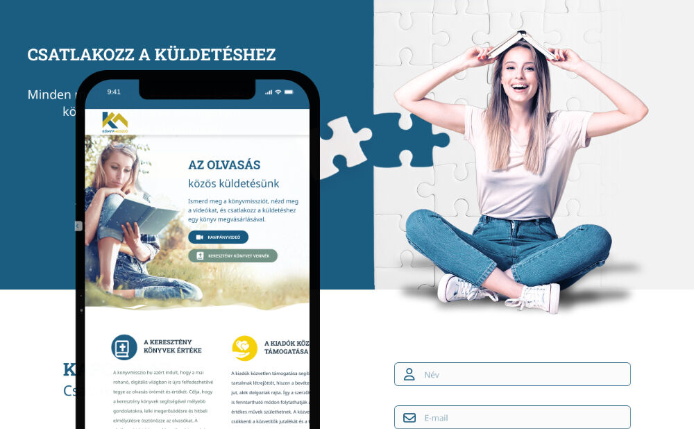 konyvmisszio.hu | Humli Miklós - Webfejlesztő, Frontend programozó, Webdesigner
